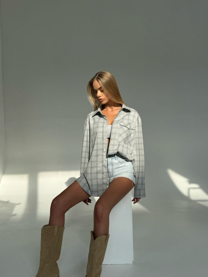 OVERSIZED SHIRT IN GRAY