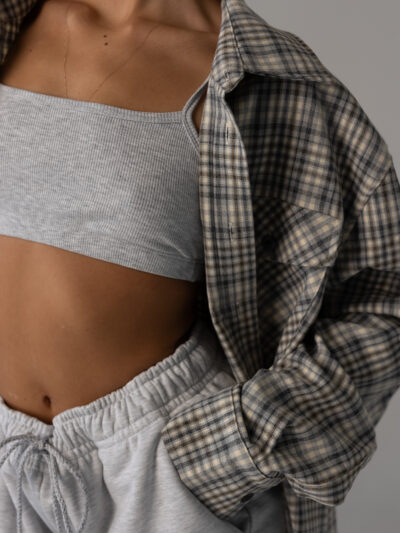OVERSIZED SHIRT IN  BEIGE - Image 4