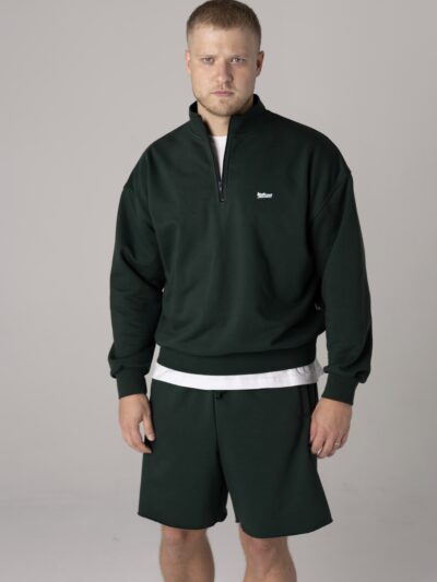 MEN'S VINTAGE GREEN POLO SWEAT - Image 3