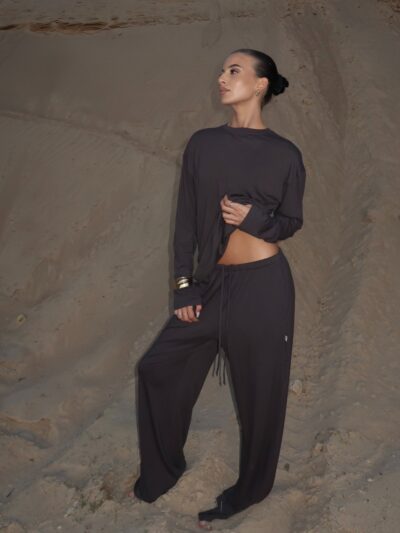 LOUNGE SUIT "BAMBOO" IN ANTRACITE - Image 4