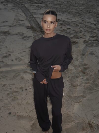 LOUNGE SUIT "BAMBOO" IN ANTRACITE - Image 3
