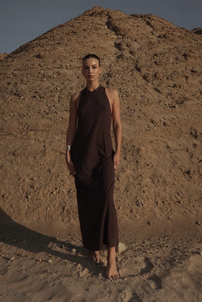 DUBAI DRESS IN ANTRACITE