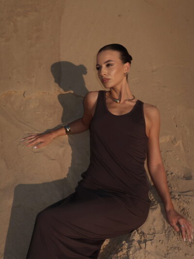 EMIRA DRESS IN ANTRACITE - Image 3