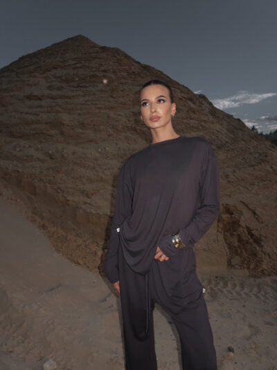 LOUNGE SUIT "BAMBOO" IN ANTRACITE