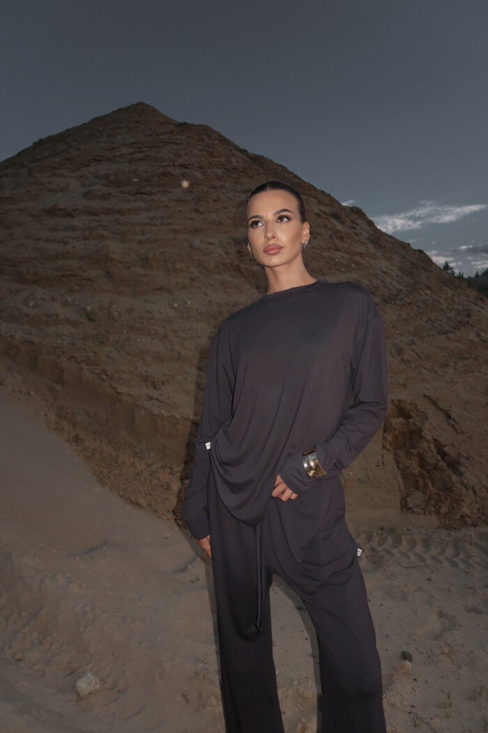 LOUNGE SUIT "BAMBOO" IN ANTRACITE