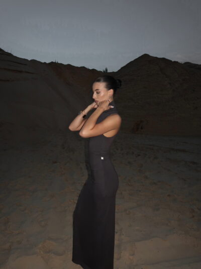 SAUDI DRESS IN ANTRACITE - Image 3