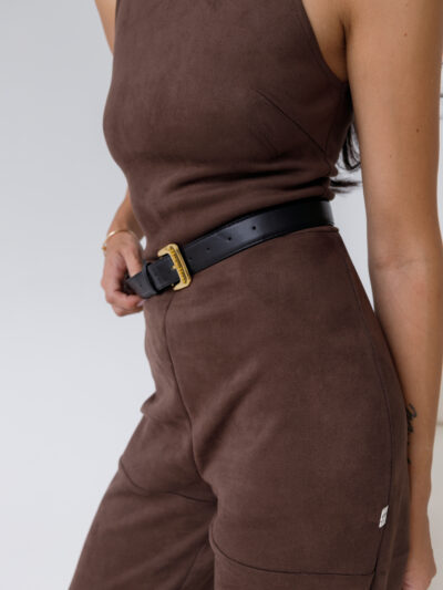 BROWN SUEDE PLAYSUIT | SHIPPING 09.03 - Image 3