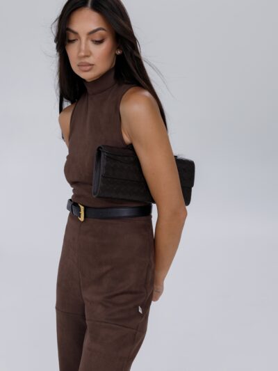 BROWN SUEDE PLAYSUIT | SHIPPING 09.03 - Image 2