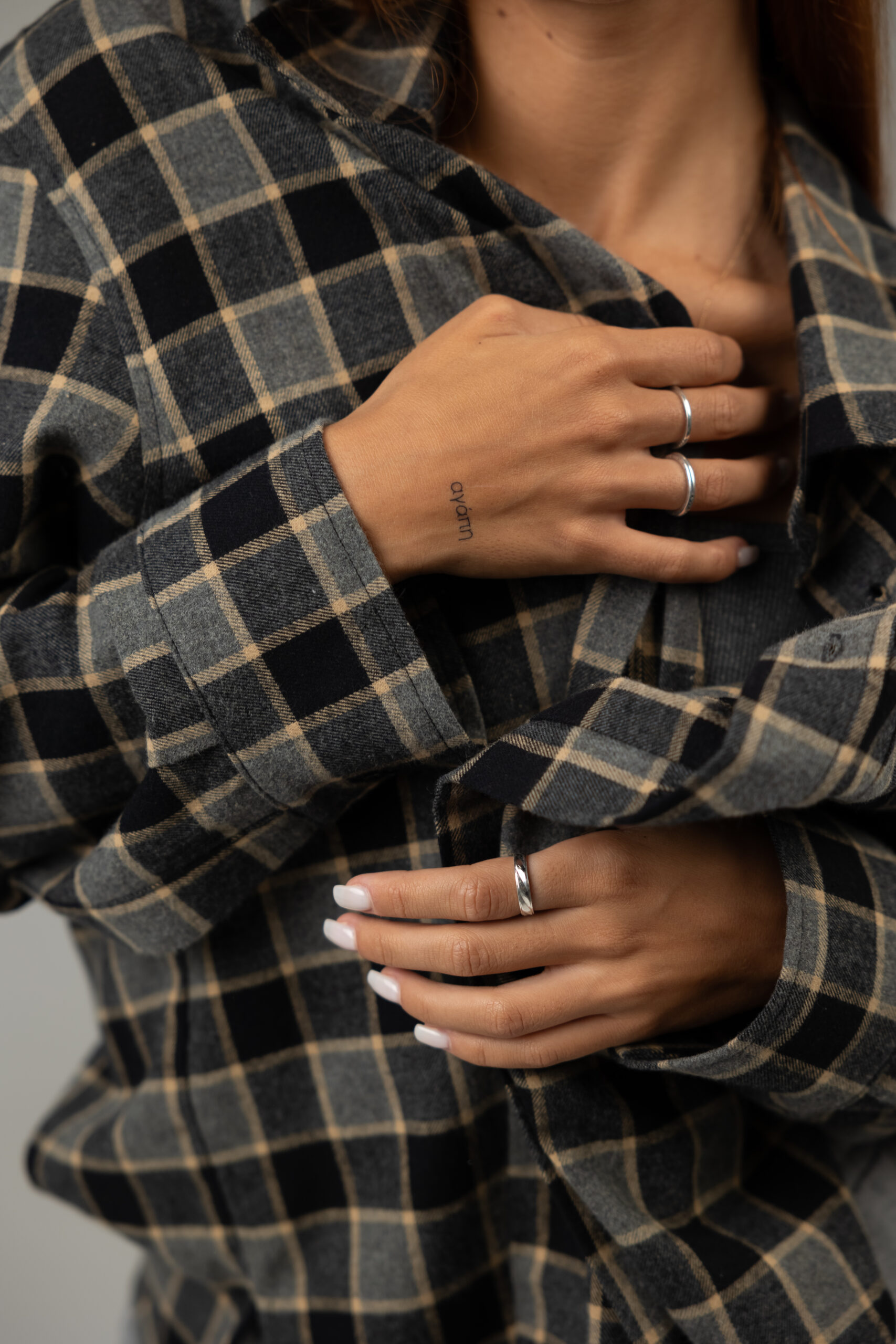 DADDY'S SHIRT IN GRAY BLACK |SM - Image 4